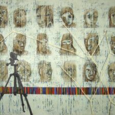 No One's Face, 5.5x7ft, Acrylic on tarpaulin, 2005